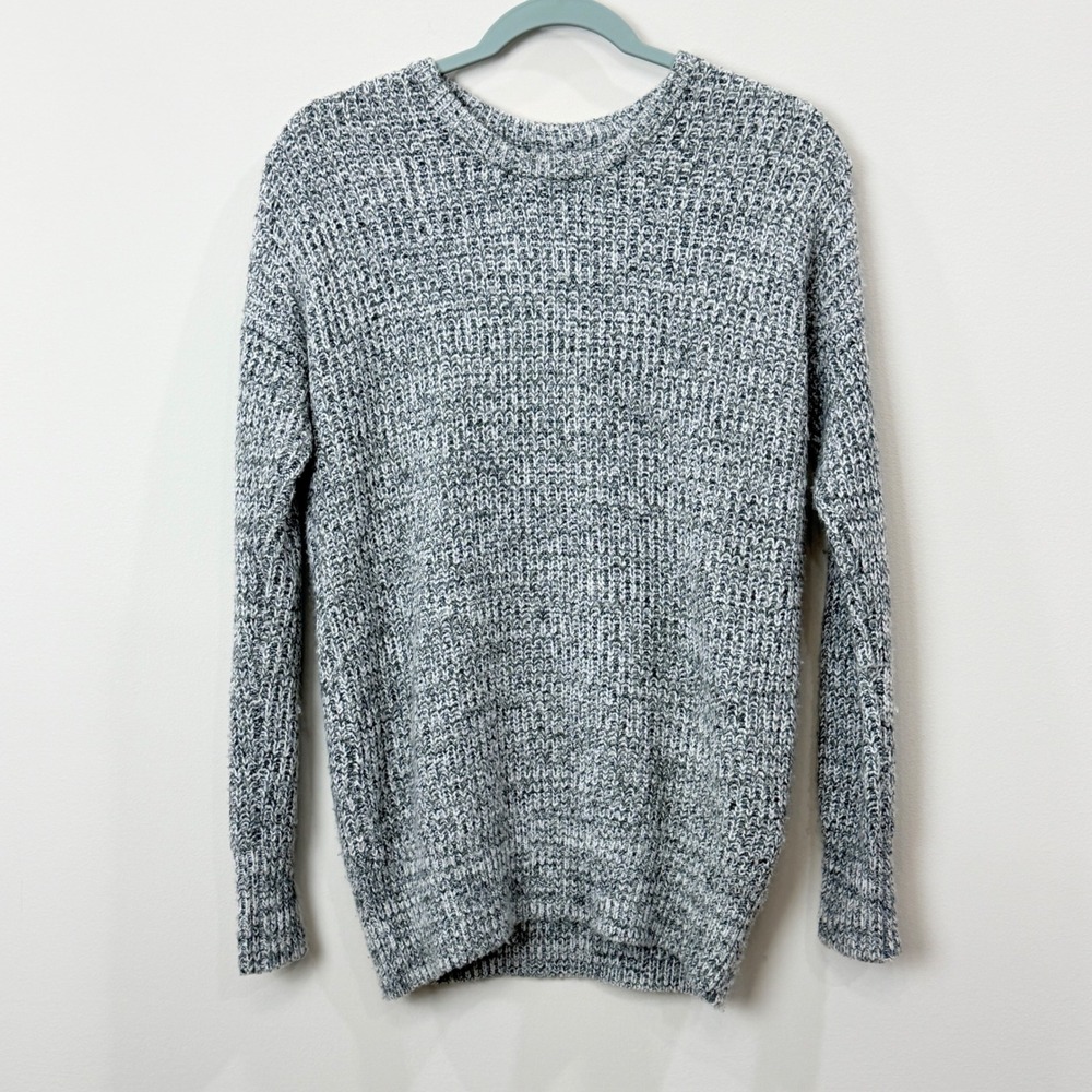 Abercrombie & Fitch Women XS/S Sweater Marled Grey Wool Pullover Preppy Classic